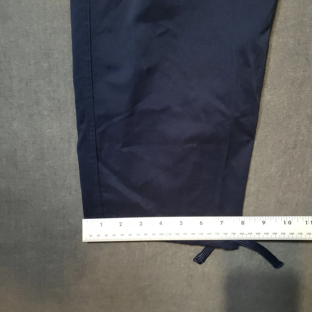 Hungson Cargo Pants Mens 34 Navy Blue Drawstring Elastic Waist Utility MP-2325